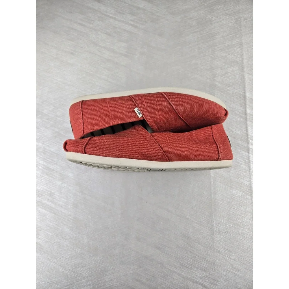 TOMS Alpargata Heritage Canvas Burnt Orange Slip On Shoes Womens 9 10016520